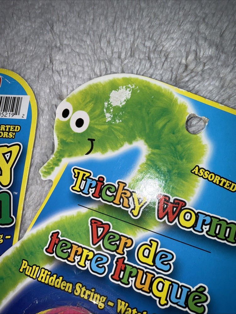 Tricky Worm Amazing Moving Pet - 2 Pack - Orange Pink
