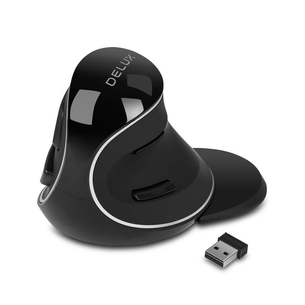 Wireless Ergonomic Vertical Mouse - 2.4G with USB Receiver Silent Clicks 1600...