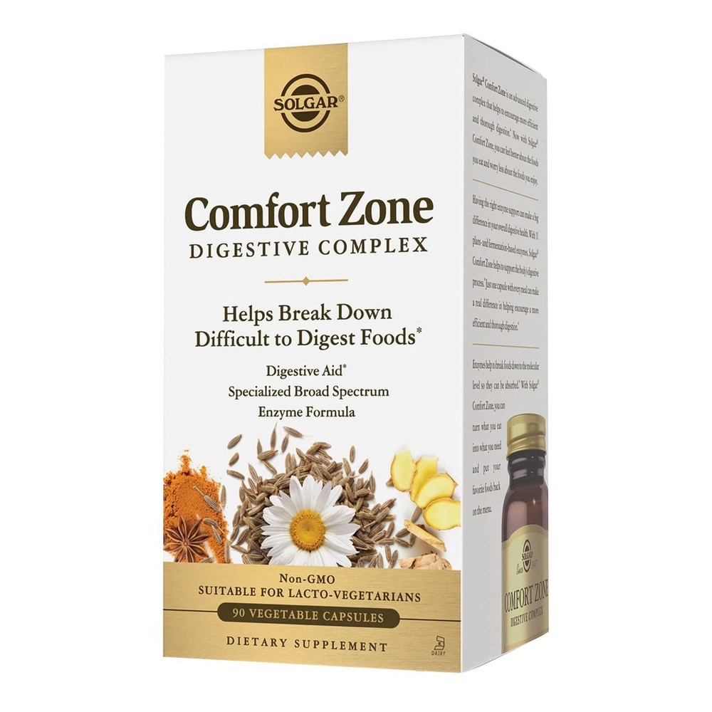 Solgar Comfort Zone Digestive Complex 90 Vegetable Capsules