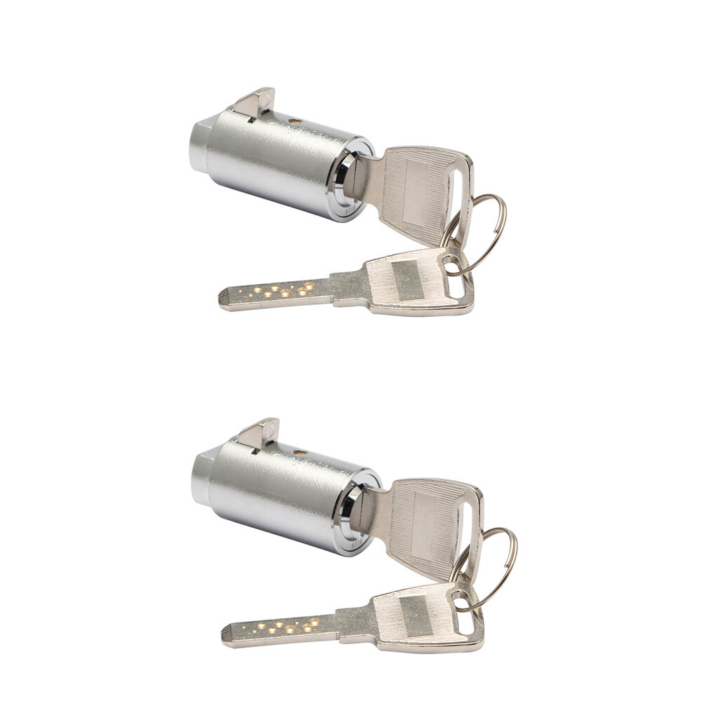 2PCS Dimple Cylinder Plug Brass Lock Vending T handle KEYED ALIKE Dixie Narco