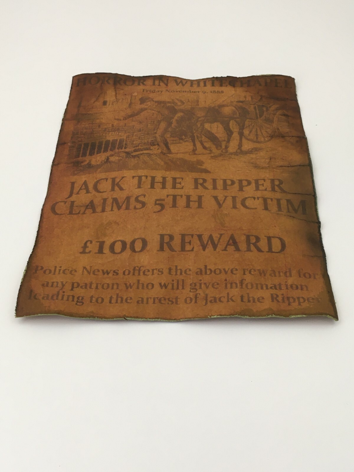 Jack the Ripper Wanted Poster Great Halloween Decor Wall Art