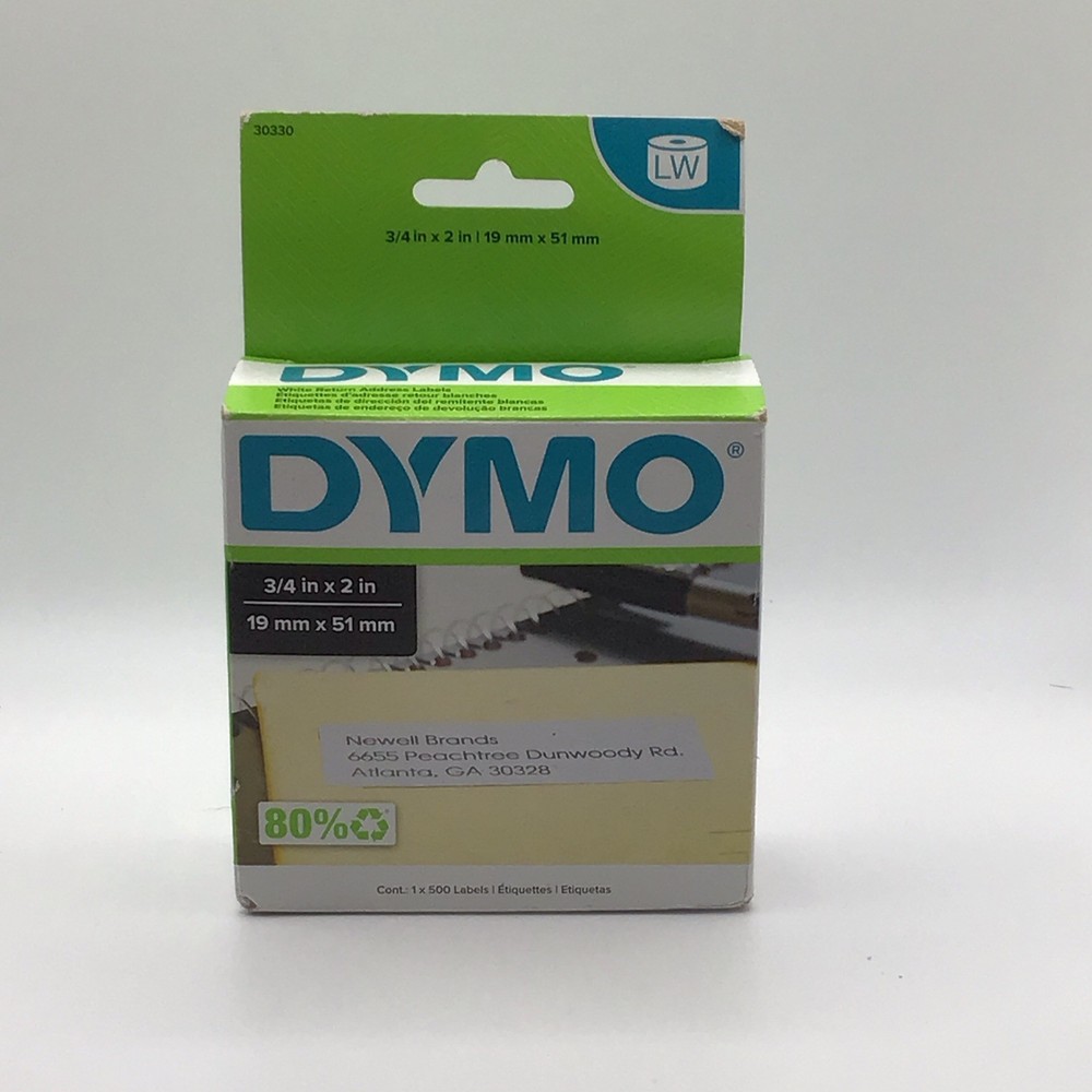 DYMO Label,RETURN ADDRS,500/BX 30330