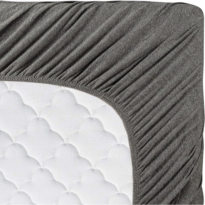 Super Soft Jersey Sheets Set Cotton Blend Cozy Durable Pillowcases Fitted Flat