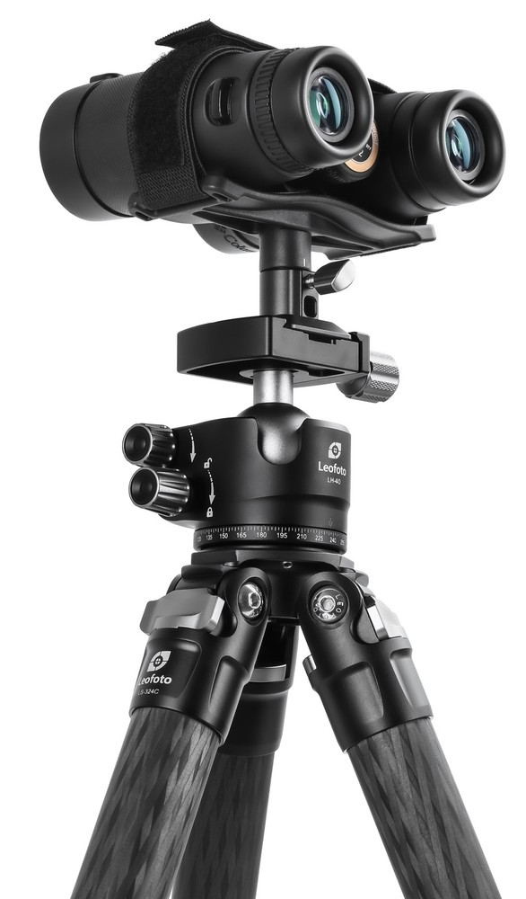 Leofoto BC-04 Binocular Adapter, Black, BC-04 Binocular Accessory
