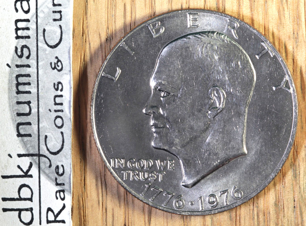 1976 (P) Eisenhower Ike $1 Dollar - Type 1 - Bold - BU - Choice Unc