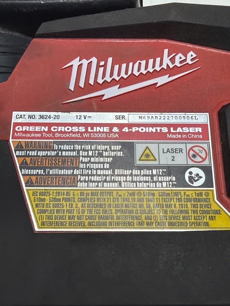 MILWAUKEE TOOLS 3624-20 (P32011466)