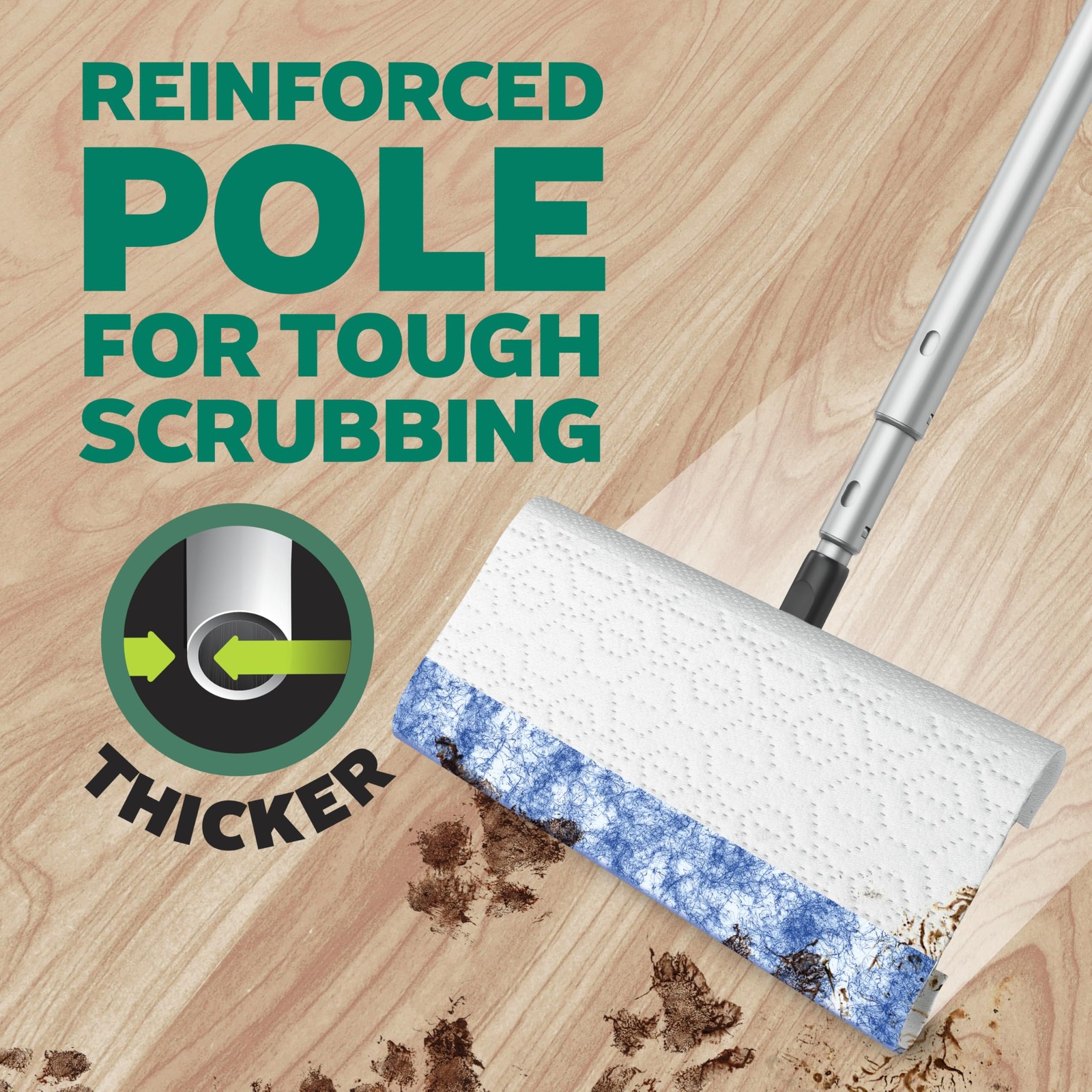 Swiffer Sweep & Mop Deluxe 2-in-1 Multi-Surface 1 Count (Pack of 1), Black