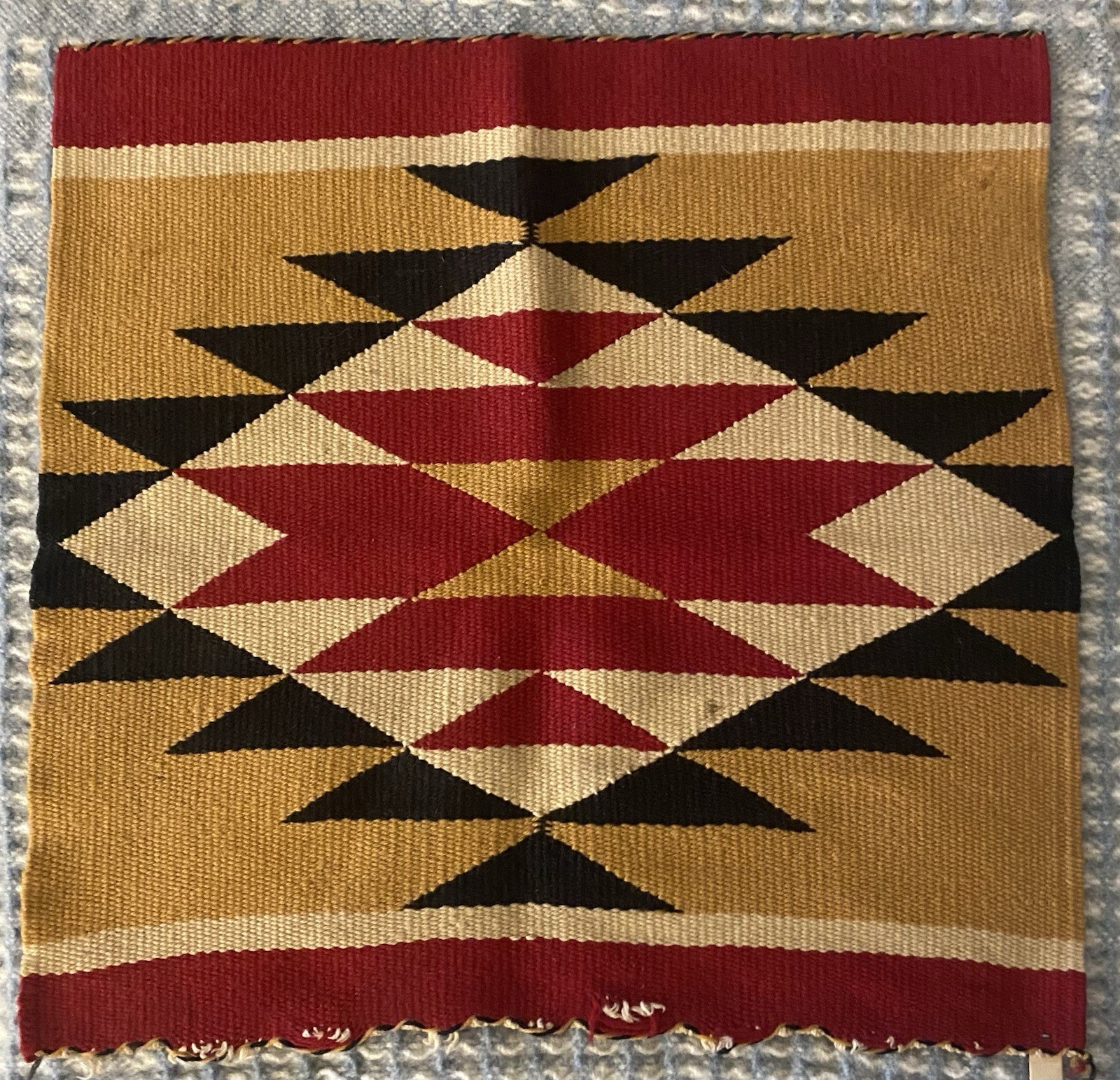 Germantown Navajo Pillow Square First Quarter 20th Century 17-1/2” x 17-1/2”