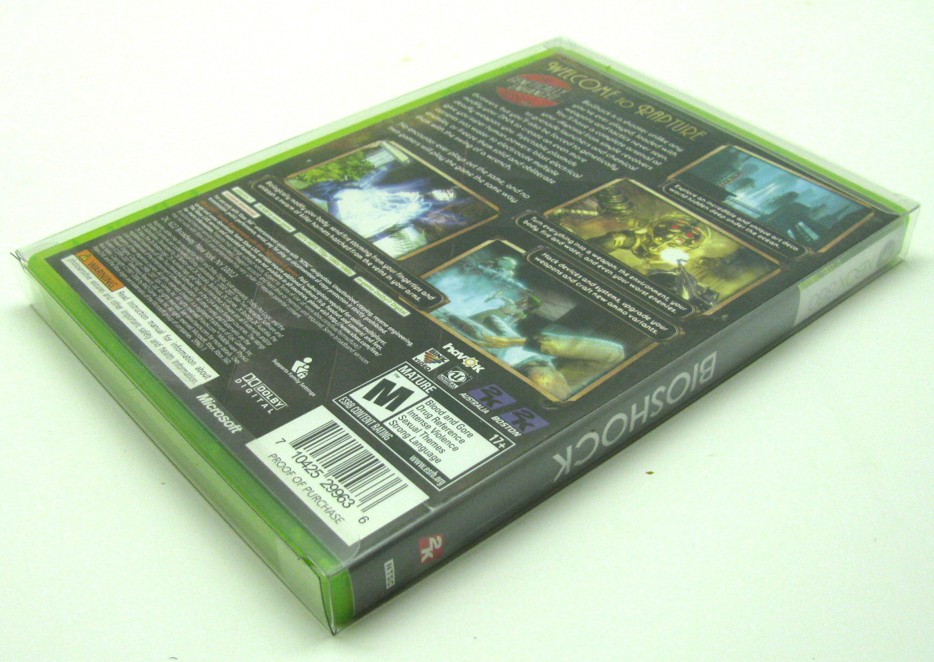 10Pack XBOX 360 CIB GAME - CLEAR PLASTIC PROTECTIVE BOX PROTECTOR CASE SLEEVE