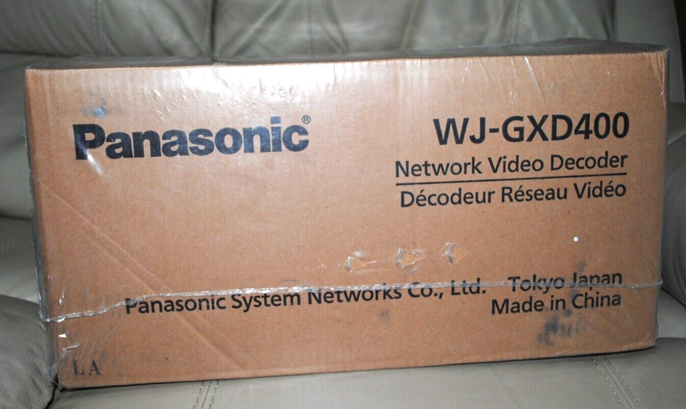 PANASONIC WJ-GXD 400 NETWORK VIDEO DECODER, FACTORY SEALED