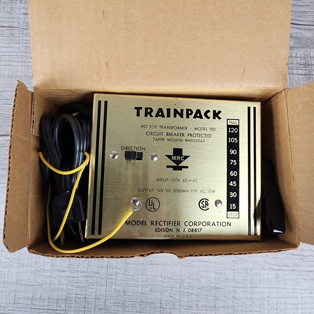 MRC TrainPack Model 100 Train Controller Power Transformer N / HO Scale