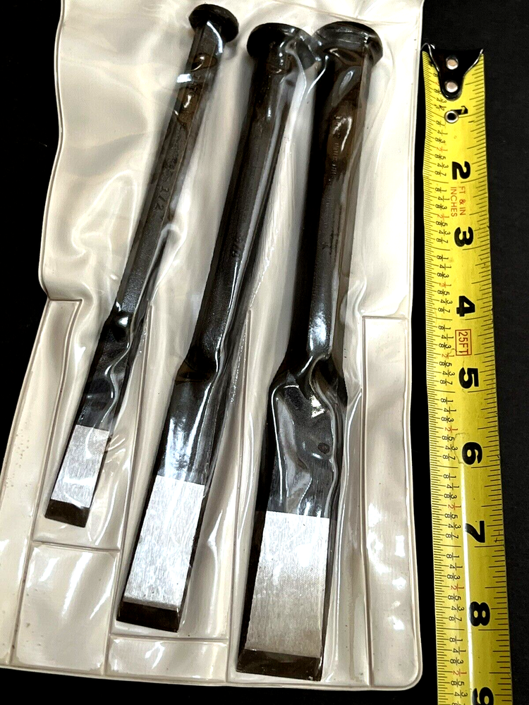 Millers Falls METAL CHISEL SET 1473C Wood Chisel Set NOS