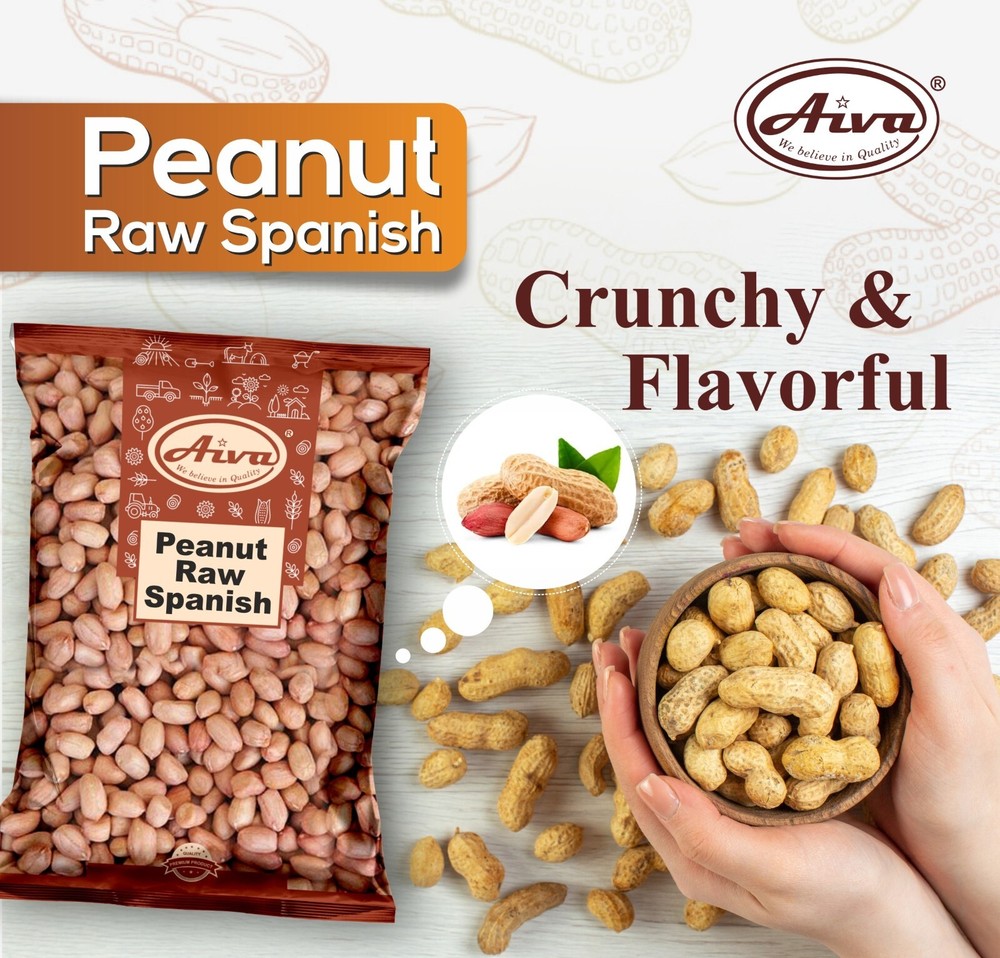 AIVA Raw Spanish Peanuts - 5 lb. Box