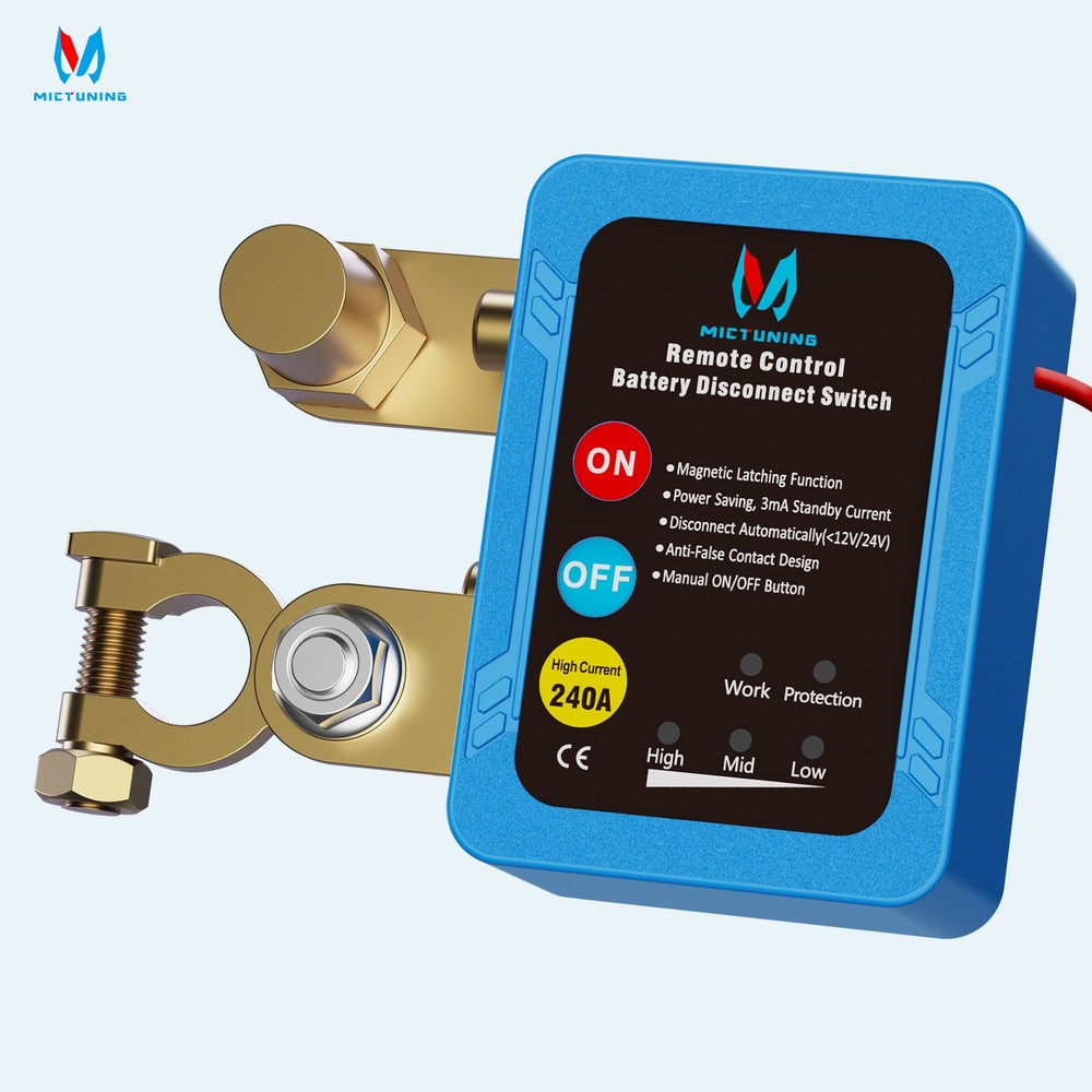 12V 240A Remote Battery Disconnect Switch Kill Switch Automatic for Auto Car