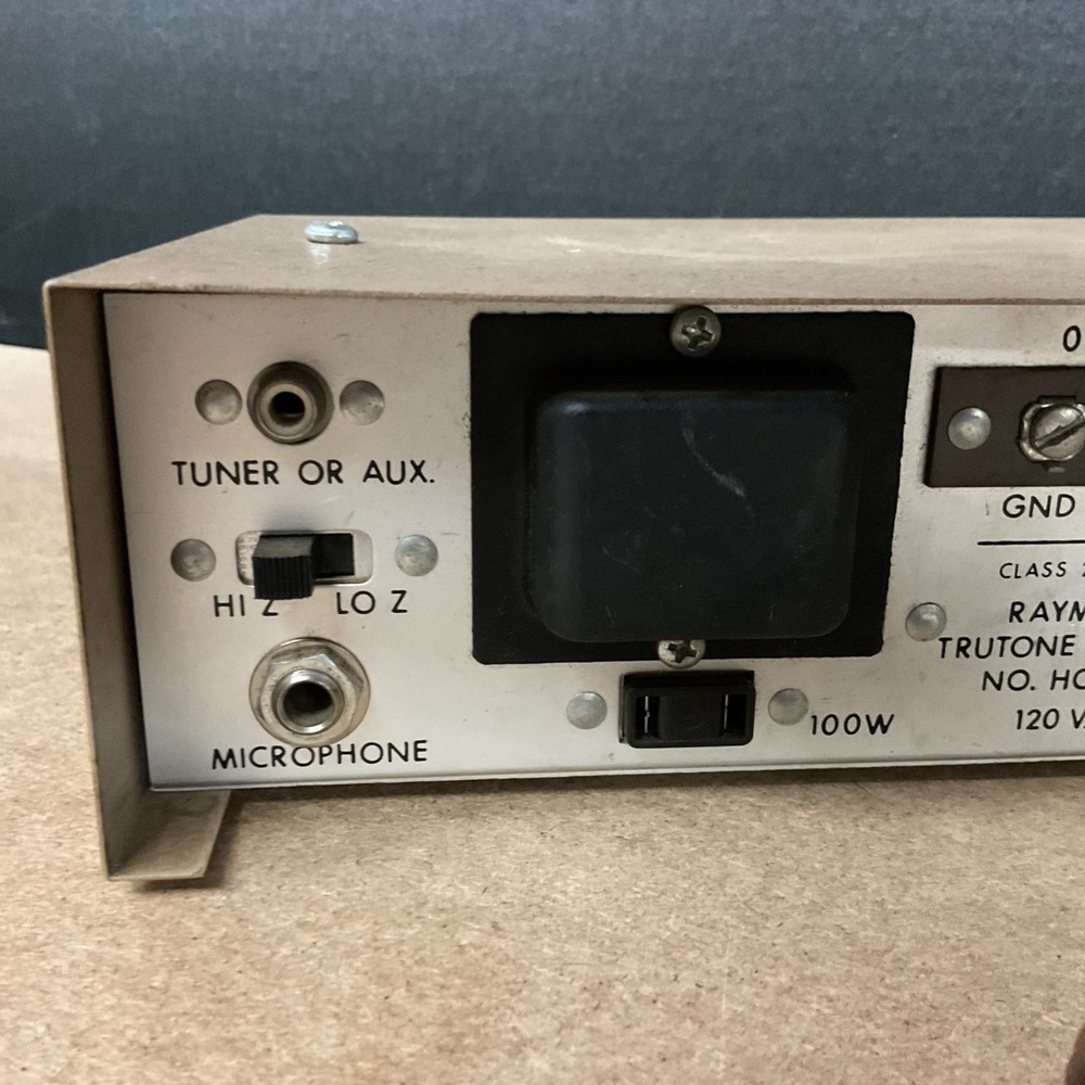 Trutone Electronics Inc. Raymer Model 795 Solid State Amplifier - Powers On