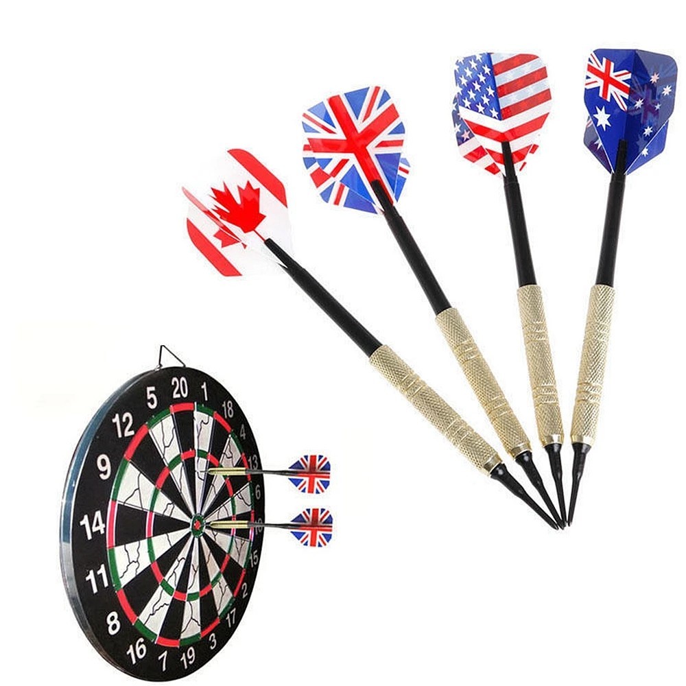 12PCS Professional Soft Tip Darts Set with 100 Extra Tips for Electronic Boar