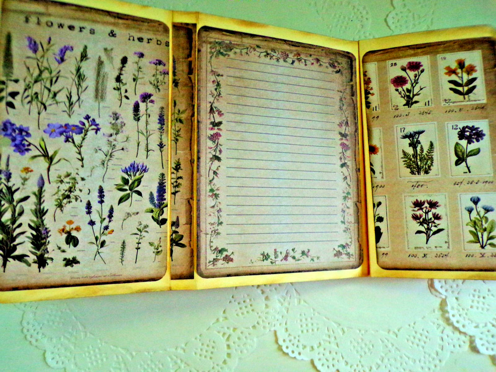 Handmade Junk journal folio notebook