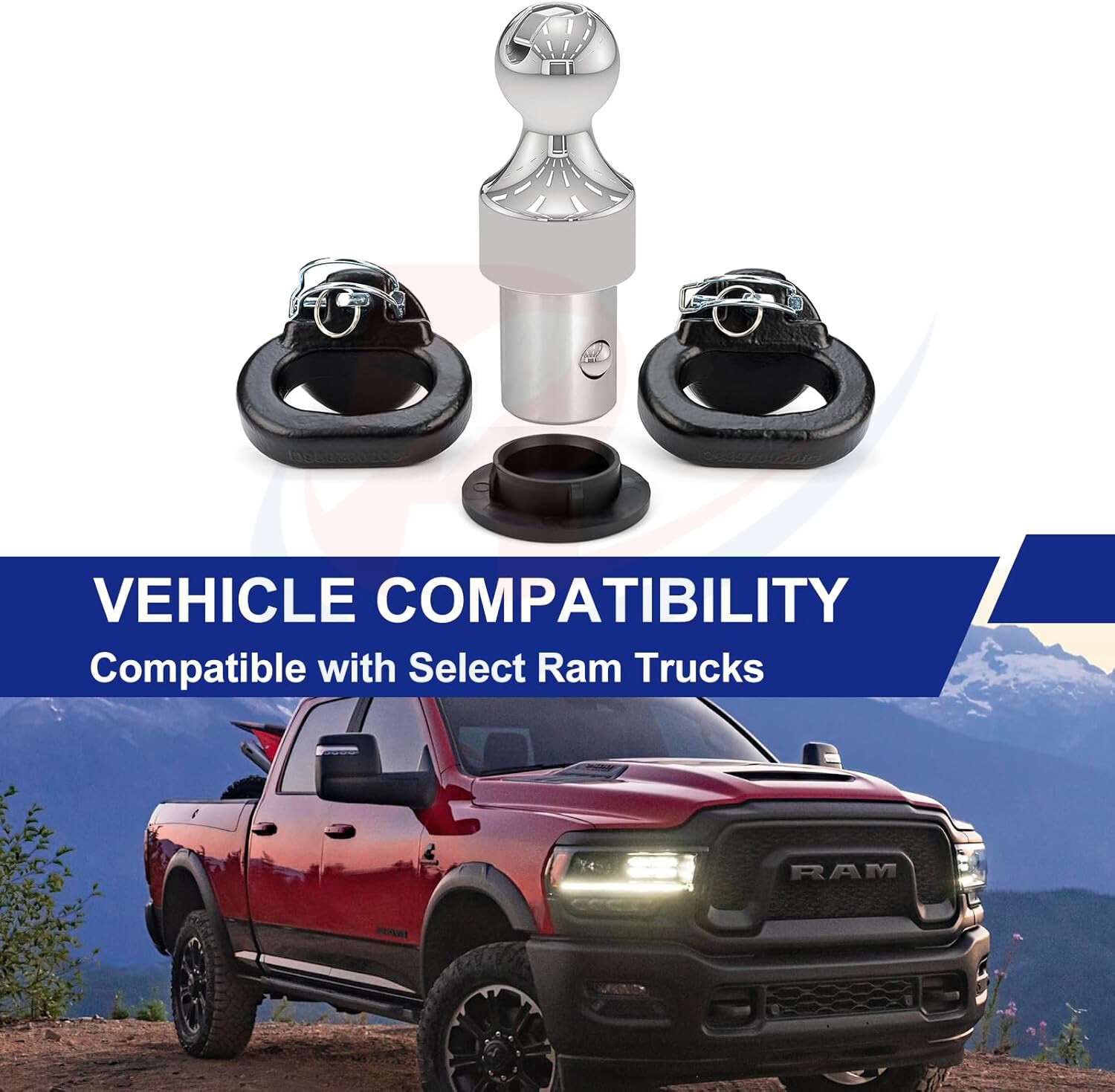 NEW OEM Puck System 2-5/16" Ball Gooseneck Kit for Ram 2500 3500 38000 lb 60638