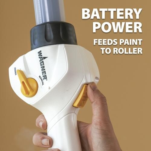 Flow Powered Smart Primer Paint Roller Indoor Battery Long Handle Power Trigger