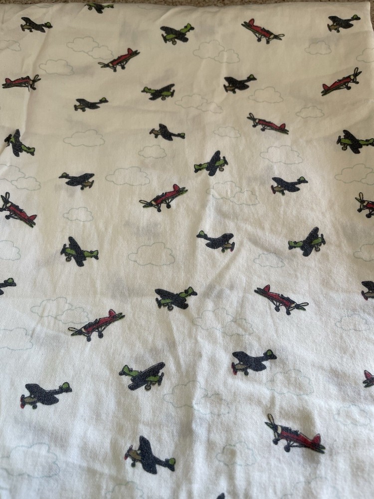 Eddie Bauer Airplane Pattern Pillow Case Twin Size