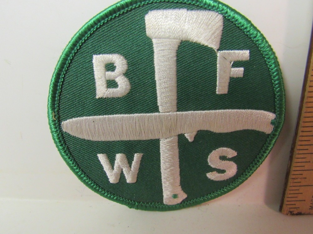 Vtg. Blade Forums Wilderness Survival (BFWS) Embroidered Insignia Patch