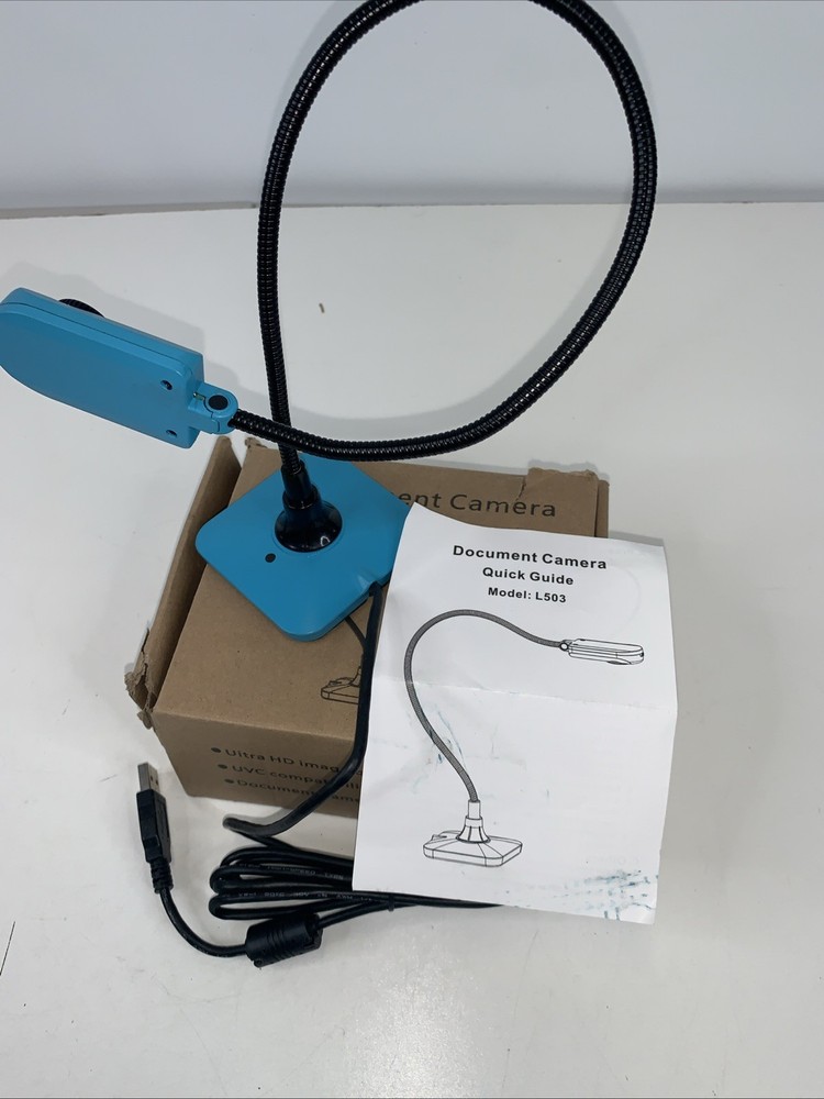 Document Camera Ultra HD 5mp USB Camera (Blue)