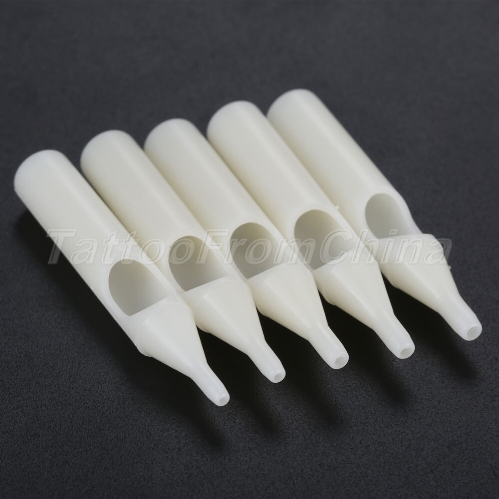 50pc Tattoo Disposable Tips Single Use Tattoo Machine Gun Nozzle Tip Needle Tube