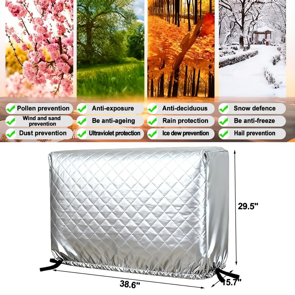 Heavy-Duty Mini Split Cover for Conditioner, Durable Mini Split Ac Cover for ...