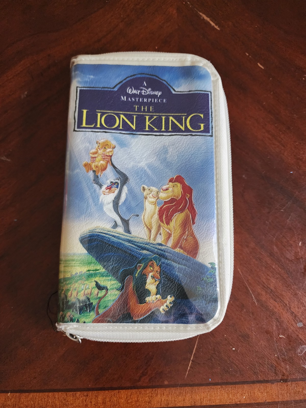 Disney Parks Wallet Lion King VHS Zipper Clutch Purse Retro 80s Style Case
