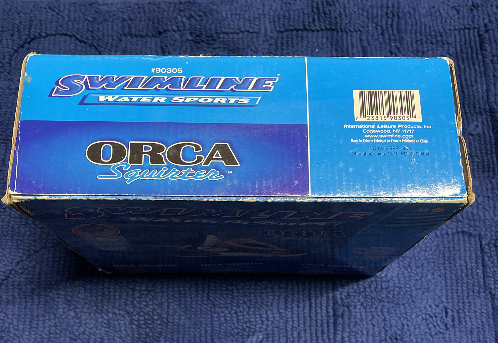 SWIMLINE Water Sports Inflatable Blowup Orca Squirter Squirt Pool Toy NEW Ride