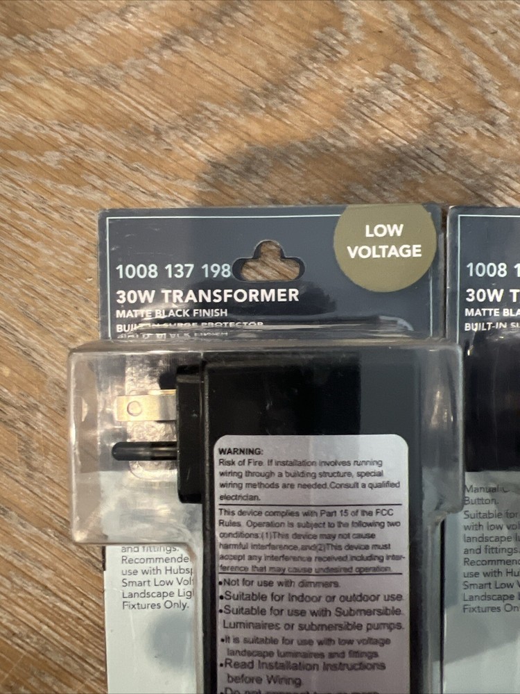 Hampton Bay Low Voltage 30-Watt Landscape 15-Volt Plug-in Transformer 2 Pack