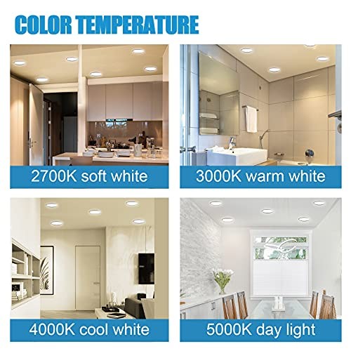 10 Pack 6 Inch LED 3000K Dimmable Flush Mount Ceiling Light - Warm White