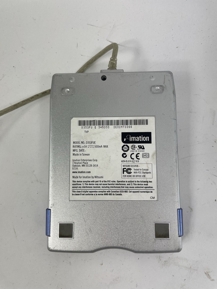 Imation D353FUE Floppy Disk Drive USB External - SILVER
