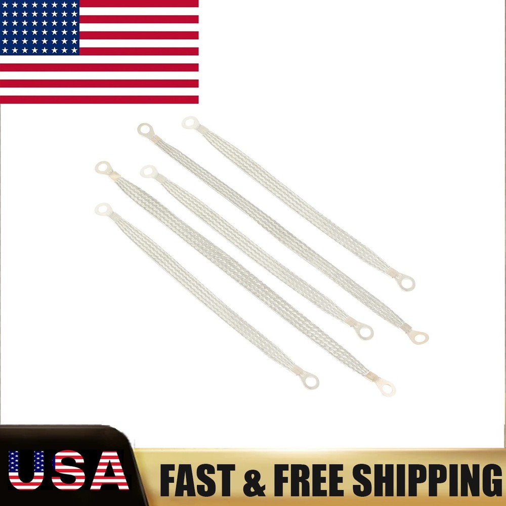 Braided Tinned Copper Cable 5PCS Universal Car Engine Ground Strap