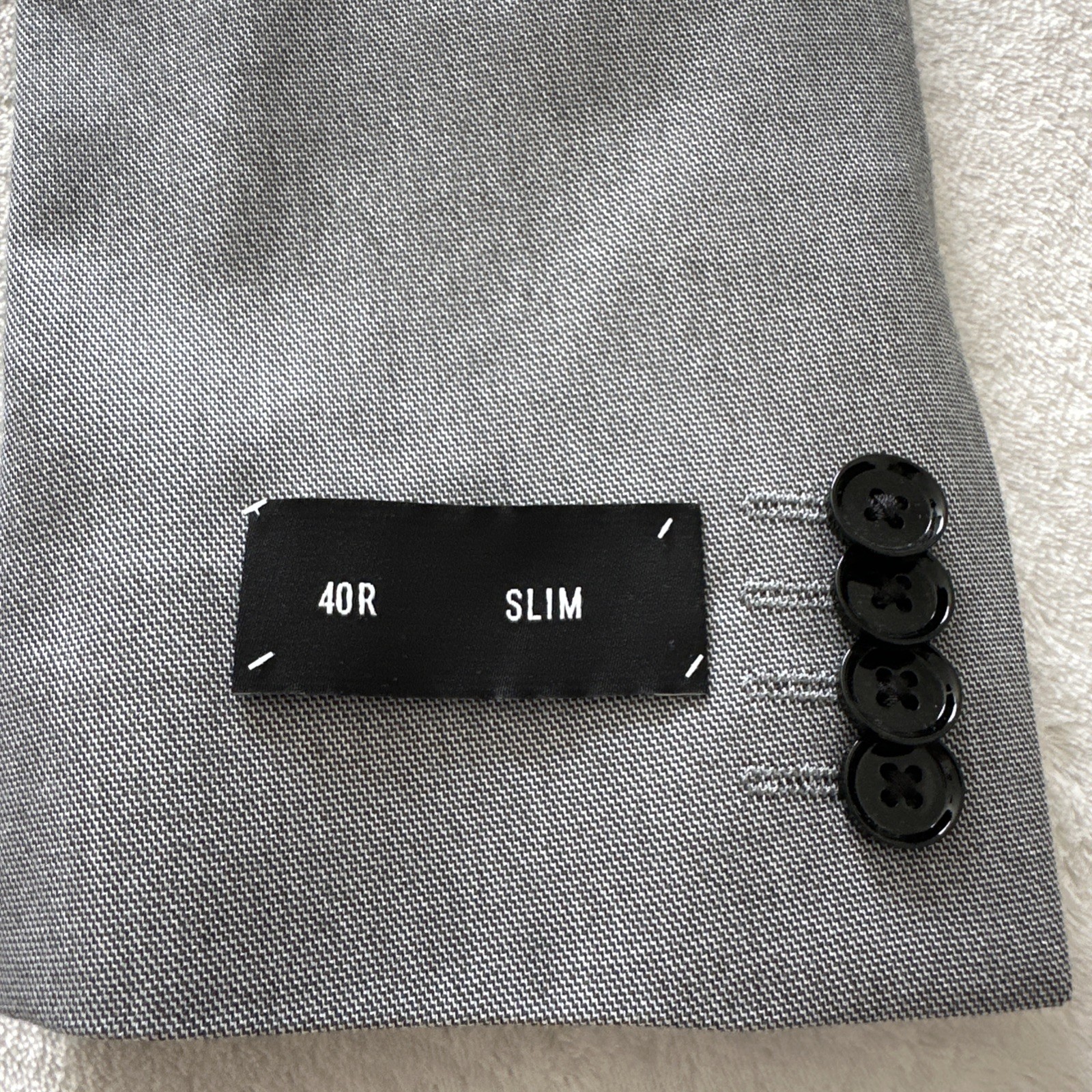 Express Men’s Suit Jacket 40R Slim Gray Brand New With Tags And Labels Business