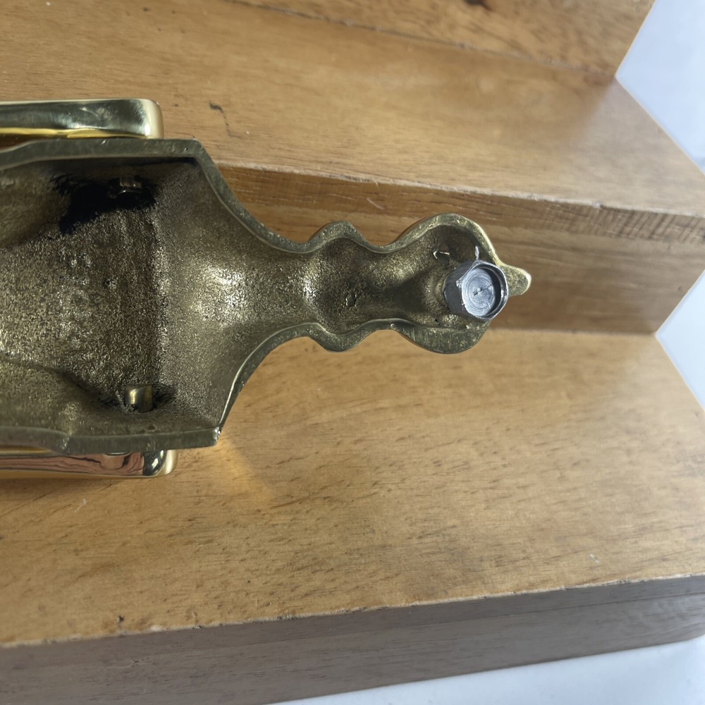 Vintage Estate Solid Brass Decorative 8" Door Knocker READ PLEASE