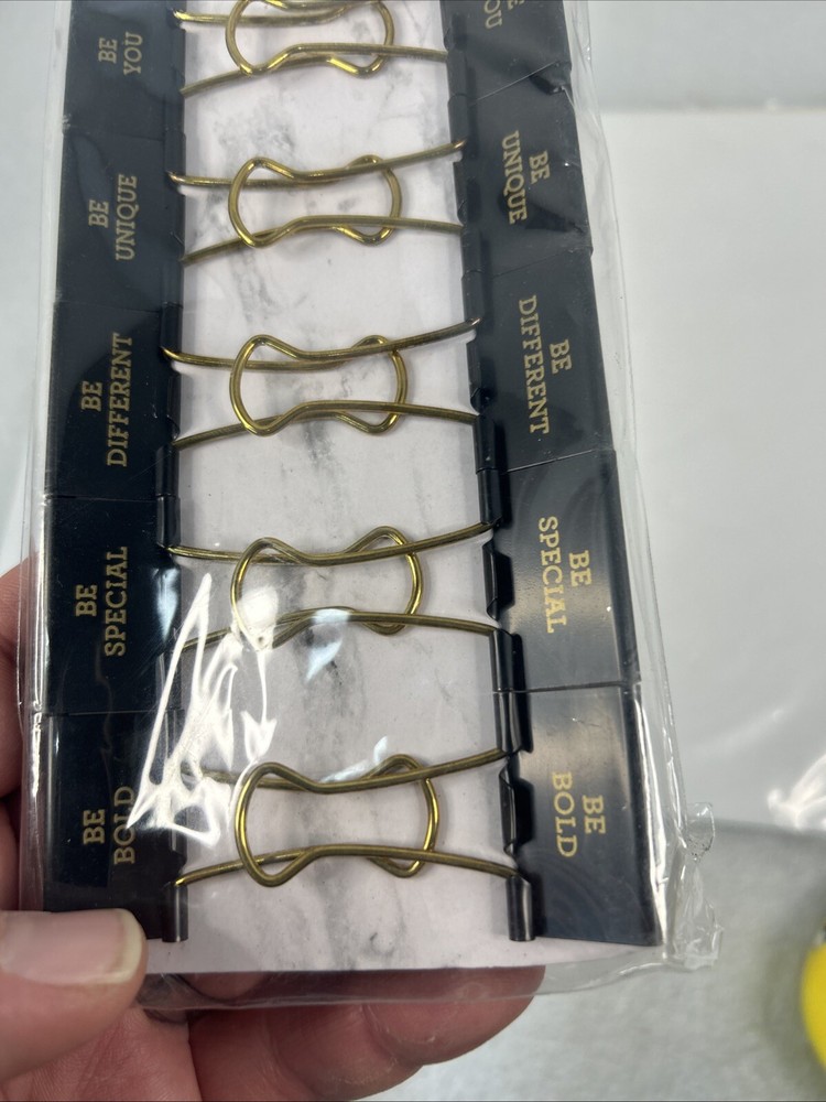 Robee 10 Count Special Message Inspirational Binder Clips