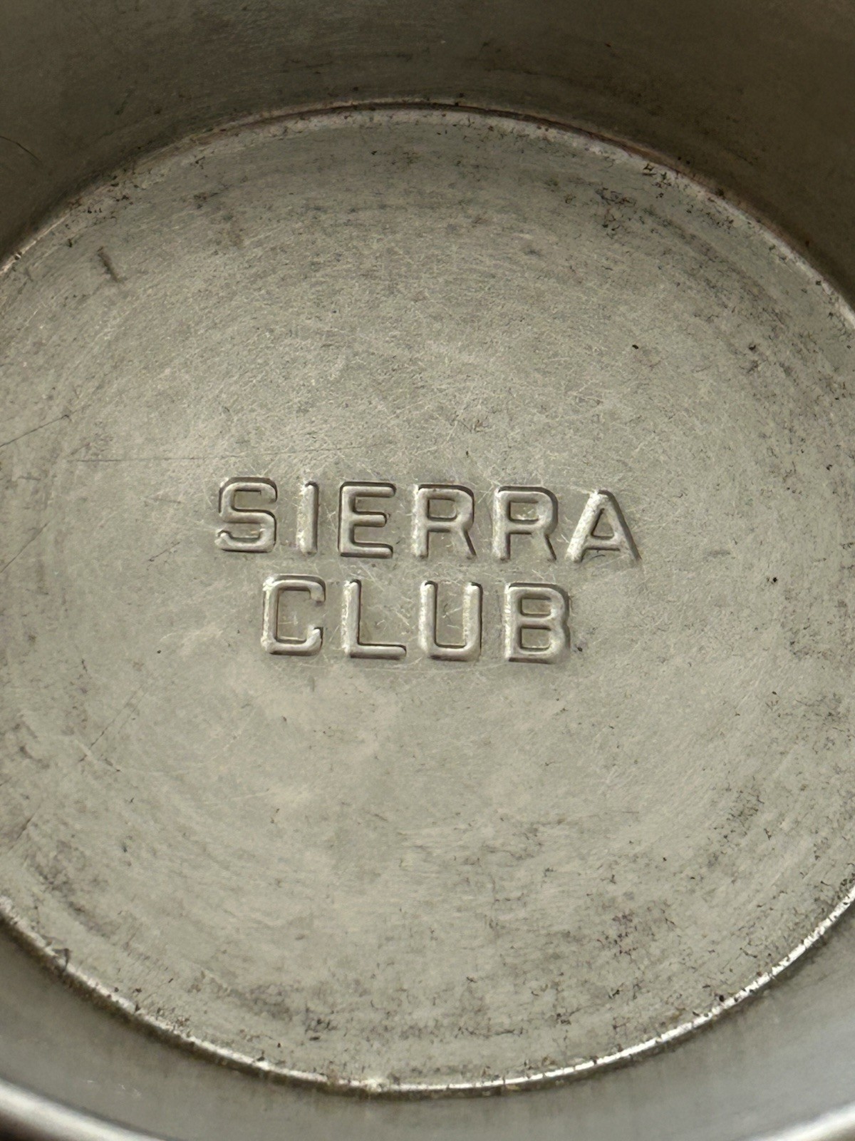 VINTAGE ORIGINAL SIERRA CLUB SIERRA CUP RARE Pre Trademark Stamp EUC