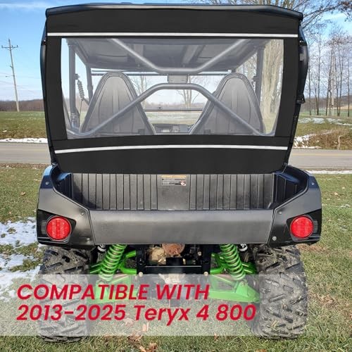 Soft UTV Rear Windshield Compatible with Teryx 4 800 2013-2025, Clear UTV Back