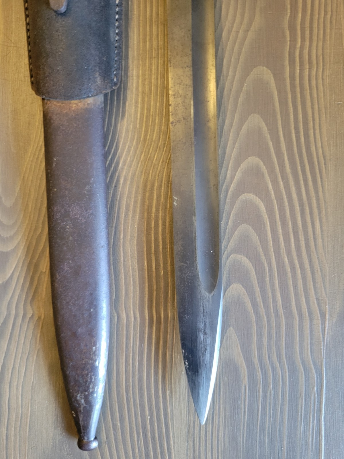 OUTSTANDING WWII German K98 Bayonet w/Matching Numbers & Frog