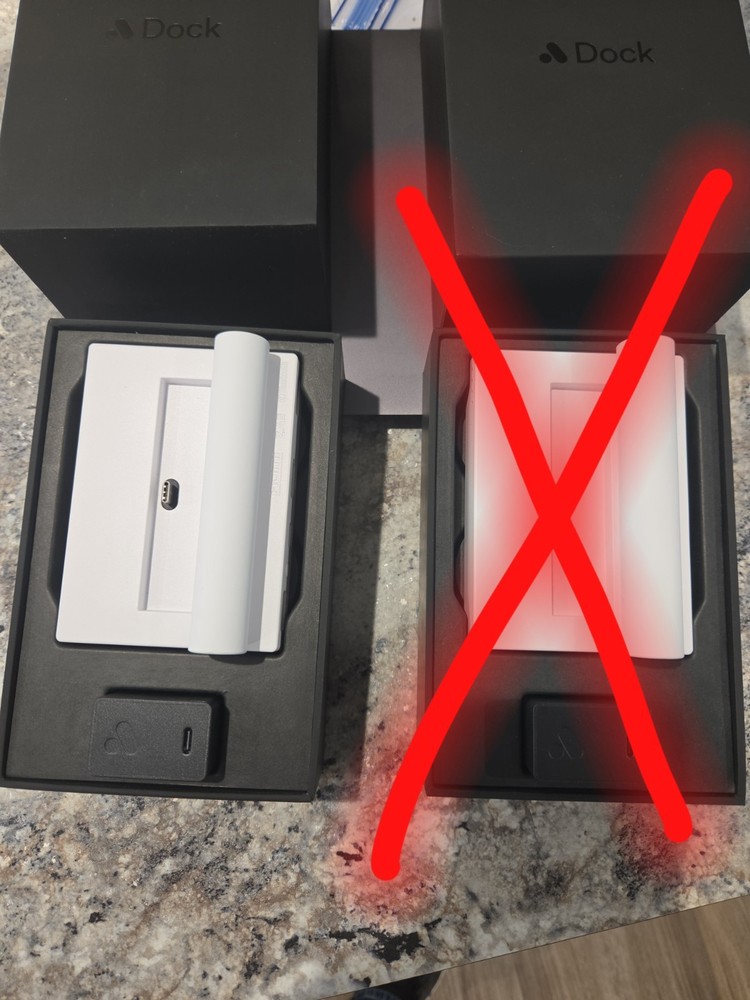 White Analogue Pocket Dock Open Box Complete CIB Mint