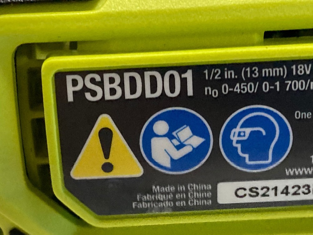 Ryobi One + HP Drill/ Driver Cordless Compact PSBDD01