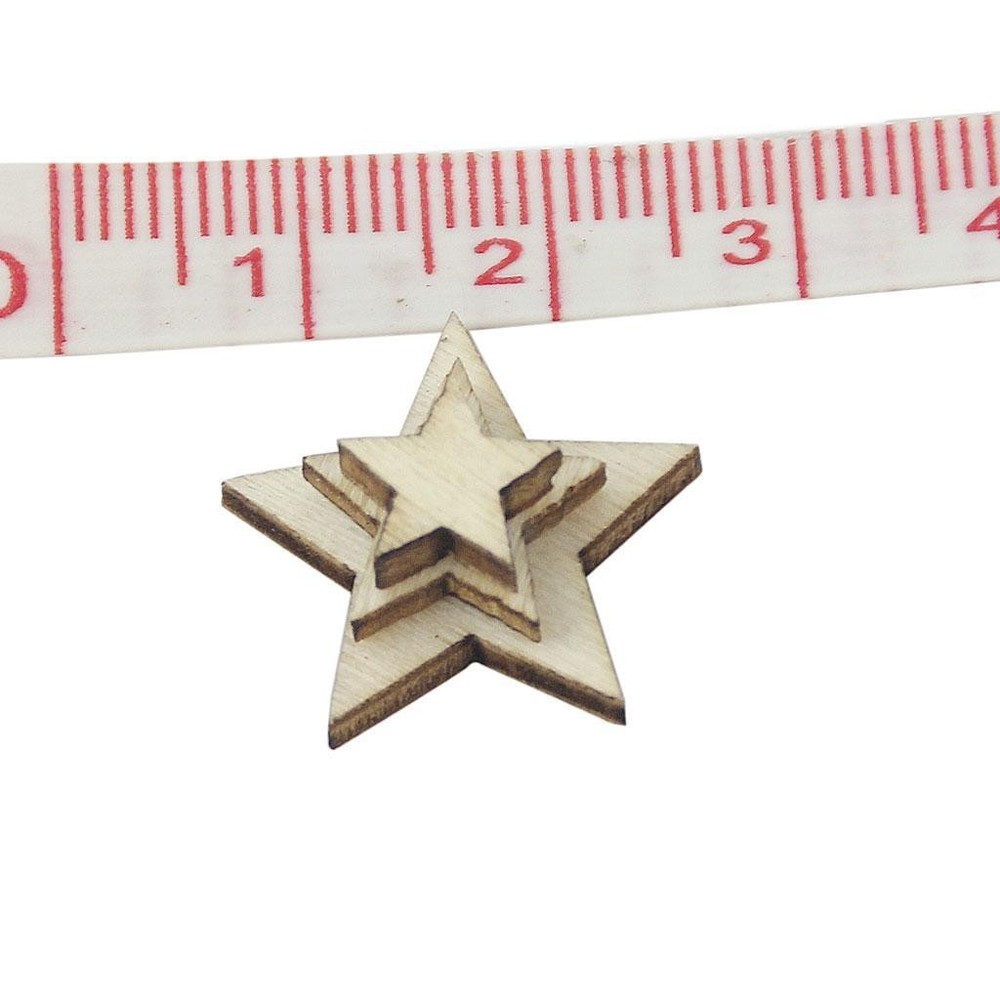 100Pcs Assorted Size Natural Plain Shabby Chic Craft