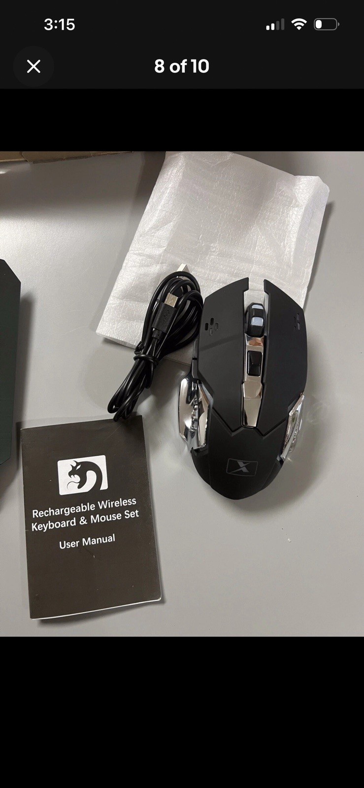 Xinmeng Mamba Snake K680-Pro Wireless Keyboard Mouse And Mouse Pad