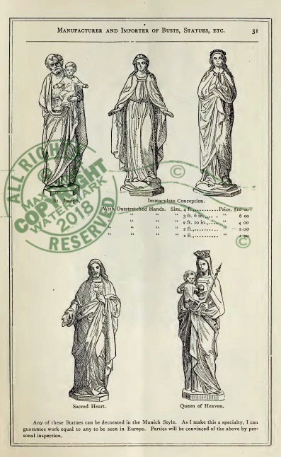 R Castelvecchi (1878) Samples CATALOG Antique Plaster Statue Busts Architects