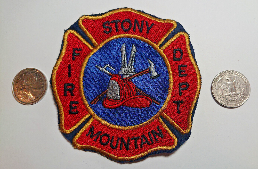 Stony Mountain Fire Department Uniform Cutoff Patch Badge Crest