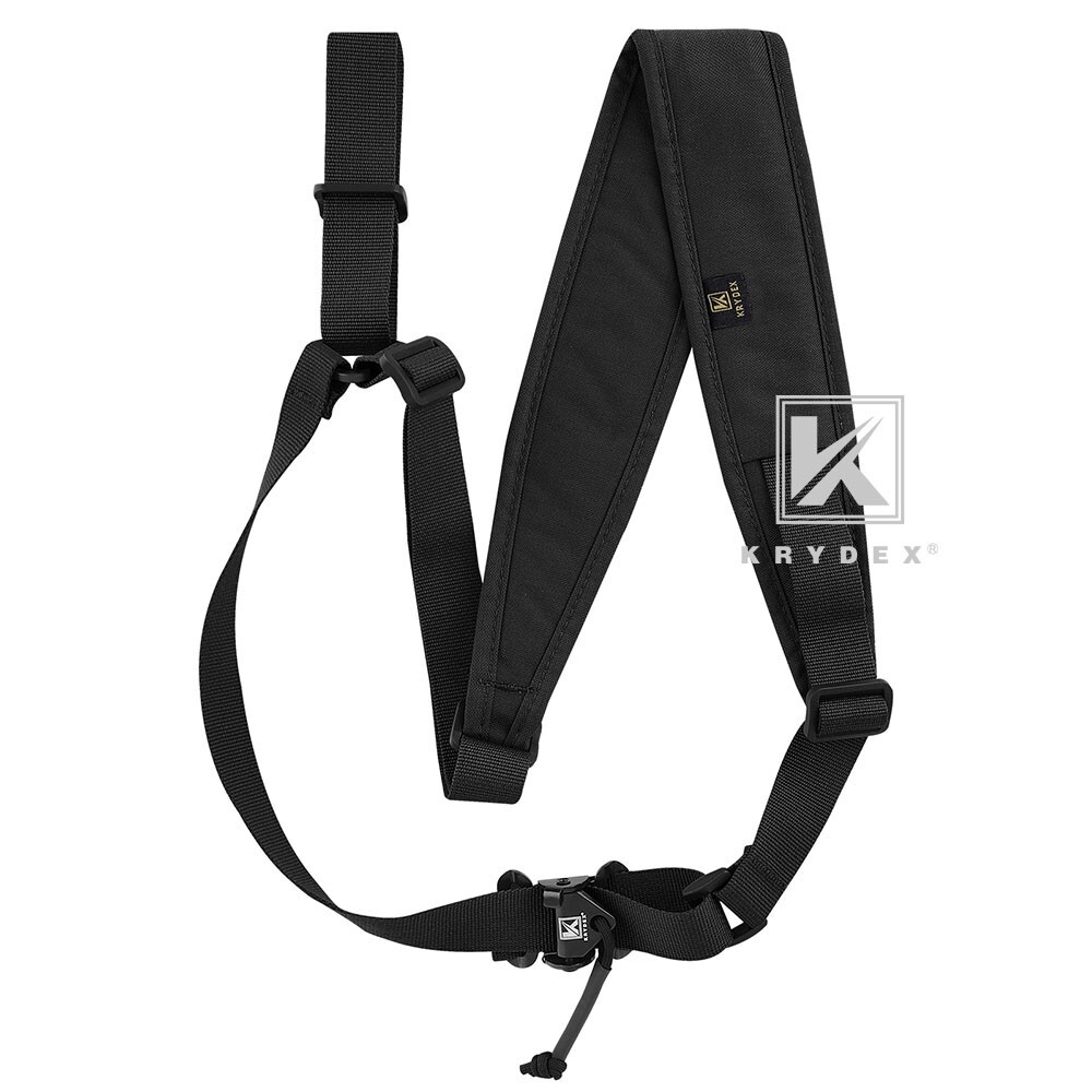 KRYDEX Tactical Sling Rifle Strap Modular Slingster Single Point Sling Black