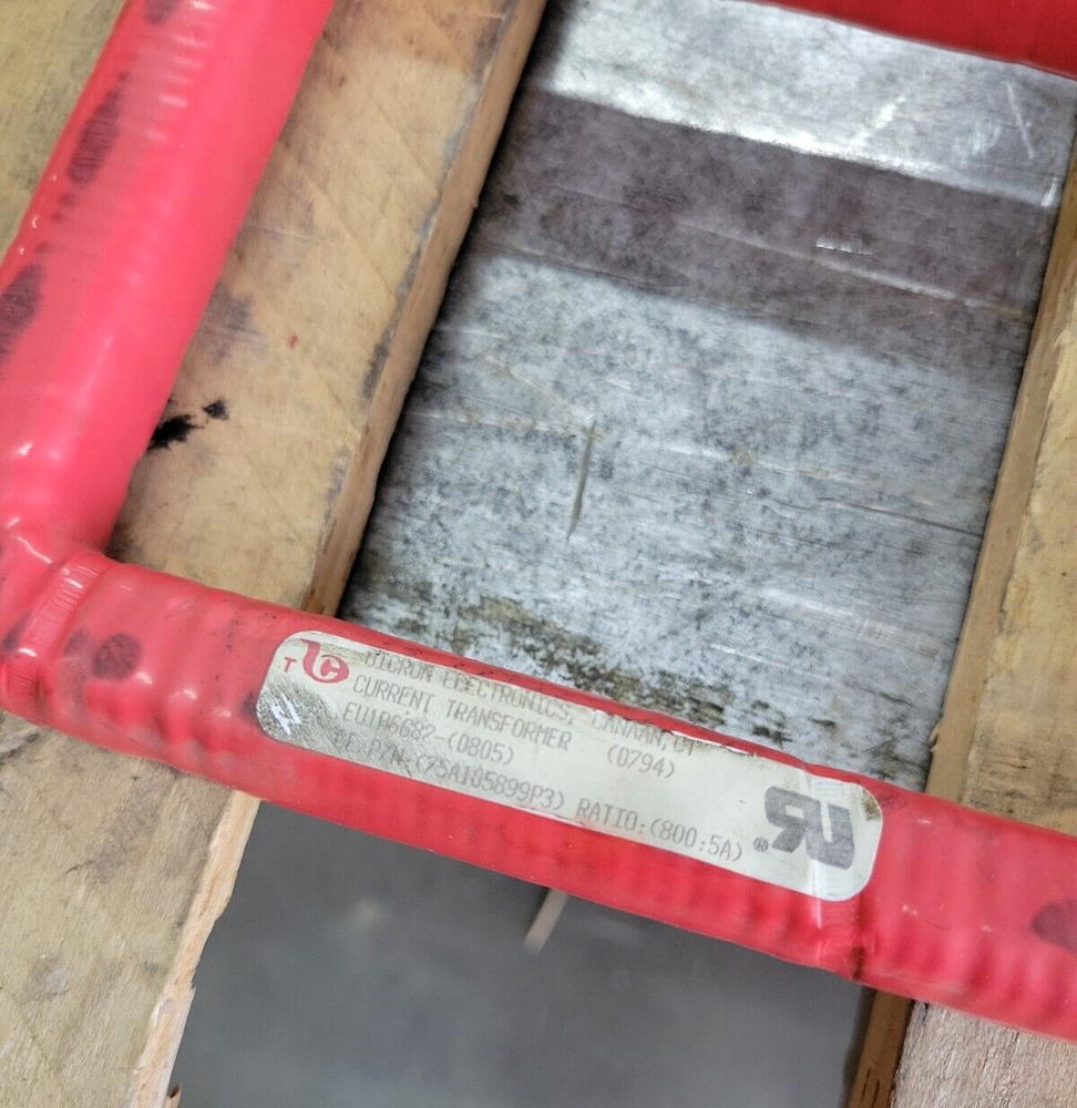 1- Bicron Electronics EU1R6682 Current Transformer Ratio 800:5A - USED