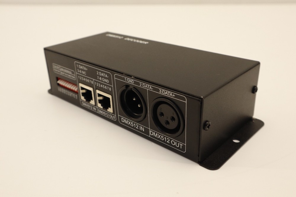 DMX 512 3x4A Decoder LED Controller Channel Driver RGBW LED Tape DC 12V