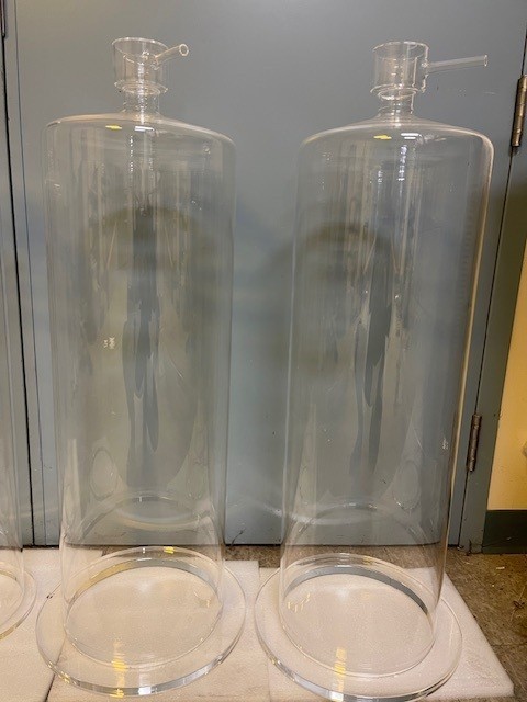 Laboratory quartz glass reactor chambers
